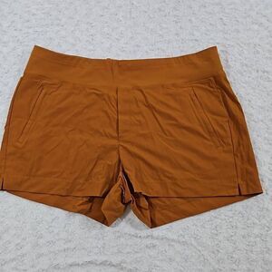 Athleta womens size 20 Orange Trekkie North Hiking Short Vacation Outdoor Travel